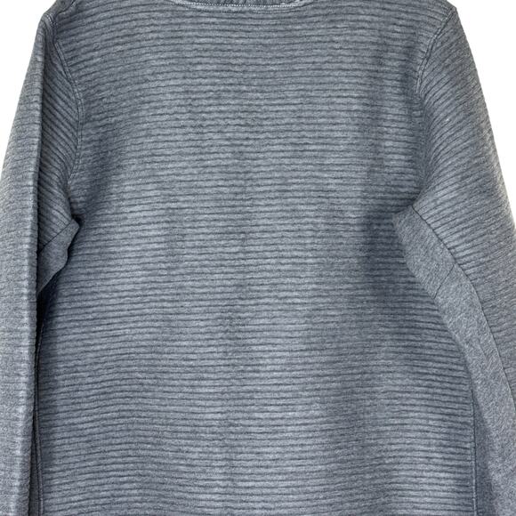 All in Motion Gray Funnel Neck Pullover Sweatshirt XXL Ribbed Stretch Knit NWT - Picture 5 of 14